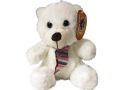 17cm Sitting Soft Rose Fur Bear With Tie